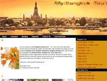 Tablet Screenshot of mybangkoktours.com